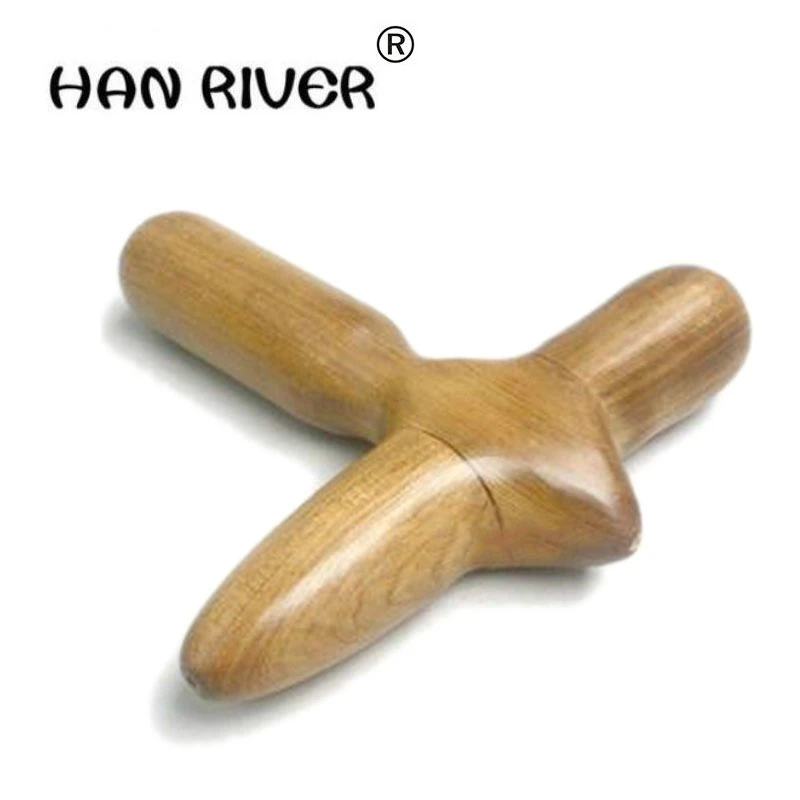 Подошвенный акупунктурный массажер деревянный для ног с инструментом