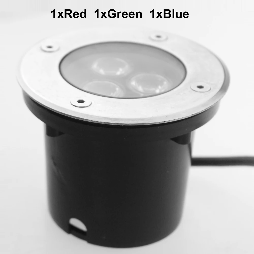 12v RGB подземный свет IP67 пятно наземные лампы Терраса Сад напольные украшения скрытый точечный Светодиодная лампа наружного освещения Decklight