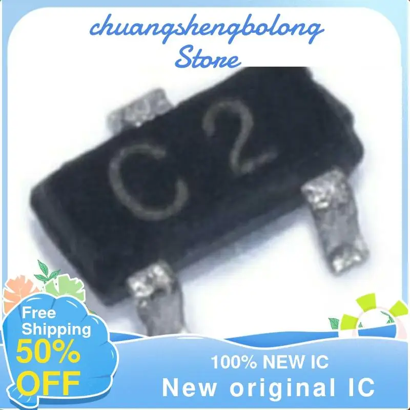 10-200PCS HSMS-2822-TR1G C2 SOT-23 New original IC