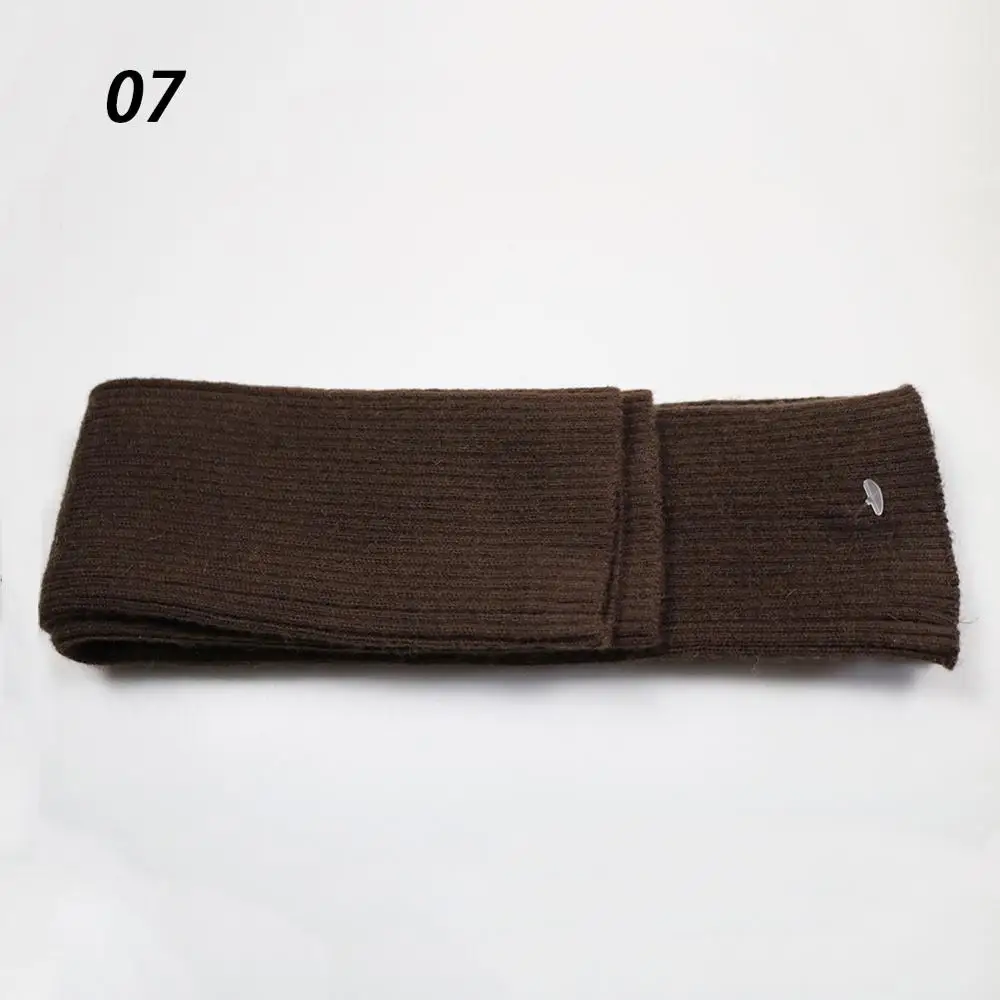 07-Coffee Sparsil, женские зимние кашемировые длинные перчатки, одноцветные вязаные мягкие гетры для рук, женские осенние перчатки без пальцев, перчатки длиной 60 см - Цвет: 07-Coffee
