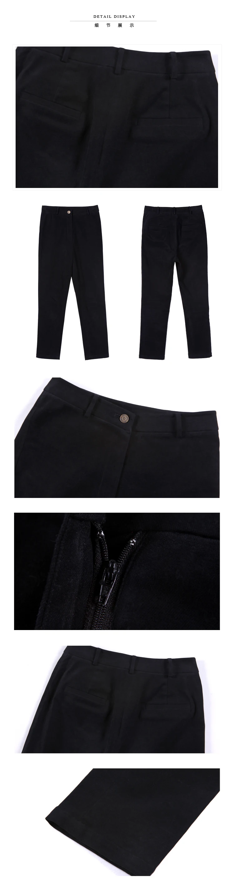 Casual High Waist Pencil Cotton Pants Women Solid Ankle-length Pants OL Elegant Female Summer Trousers