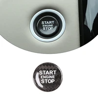 for land rover one button start patch real carbon fiber 1 piece set car interior modification accessories