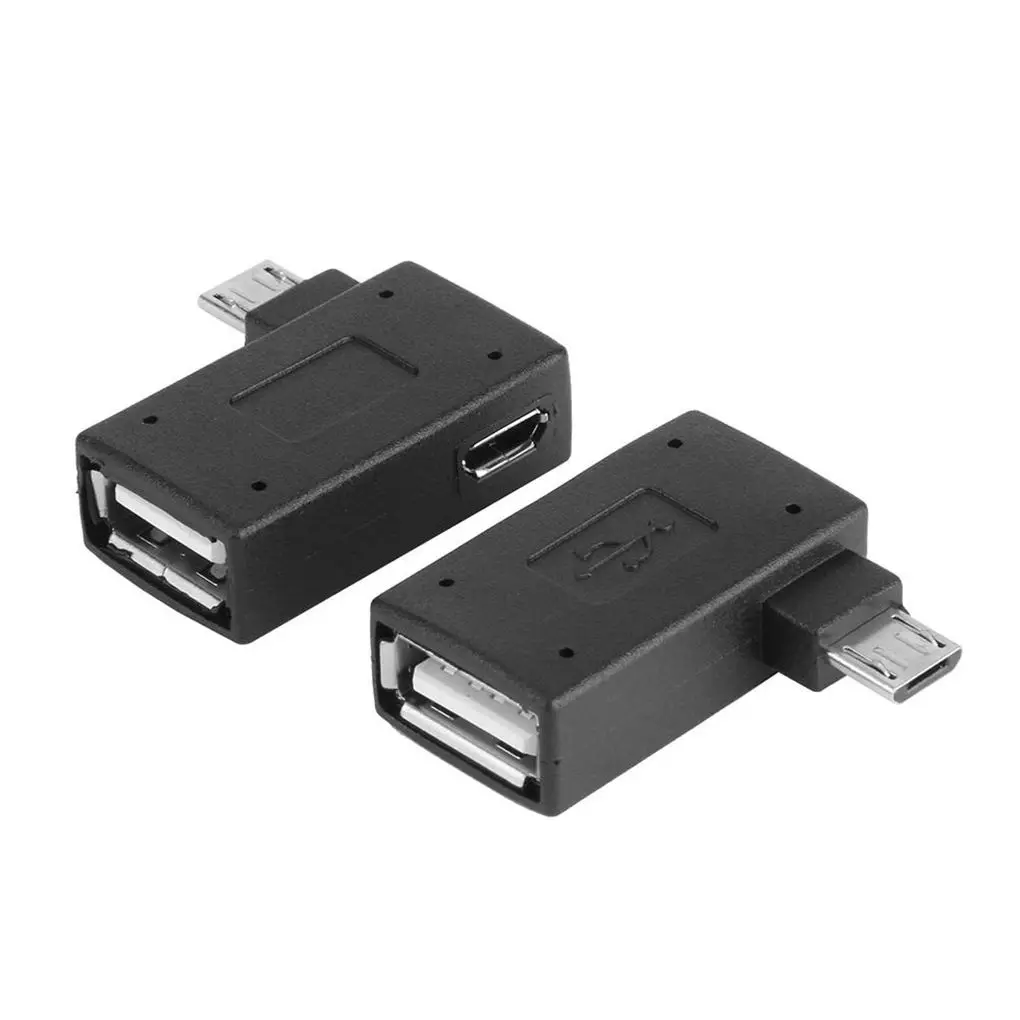 2шт 90 Degreen Android телефон U диск Мышь Клавиатура OTG кабель адаптер USB Женский к Мини