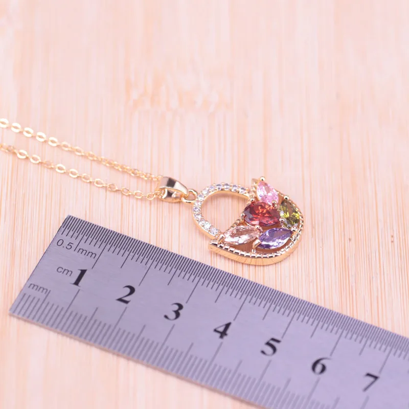 Акция корзина квадратный цвет яркий циркон цветок золотой костюм ювелирные