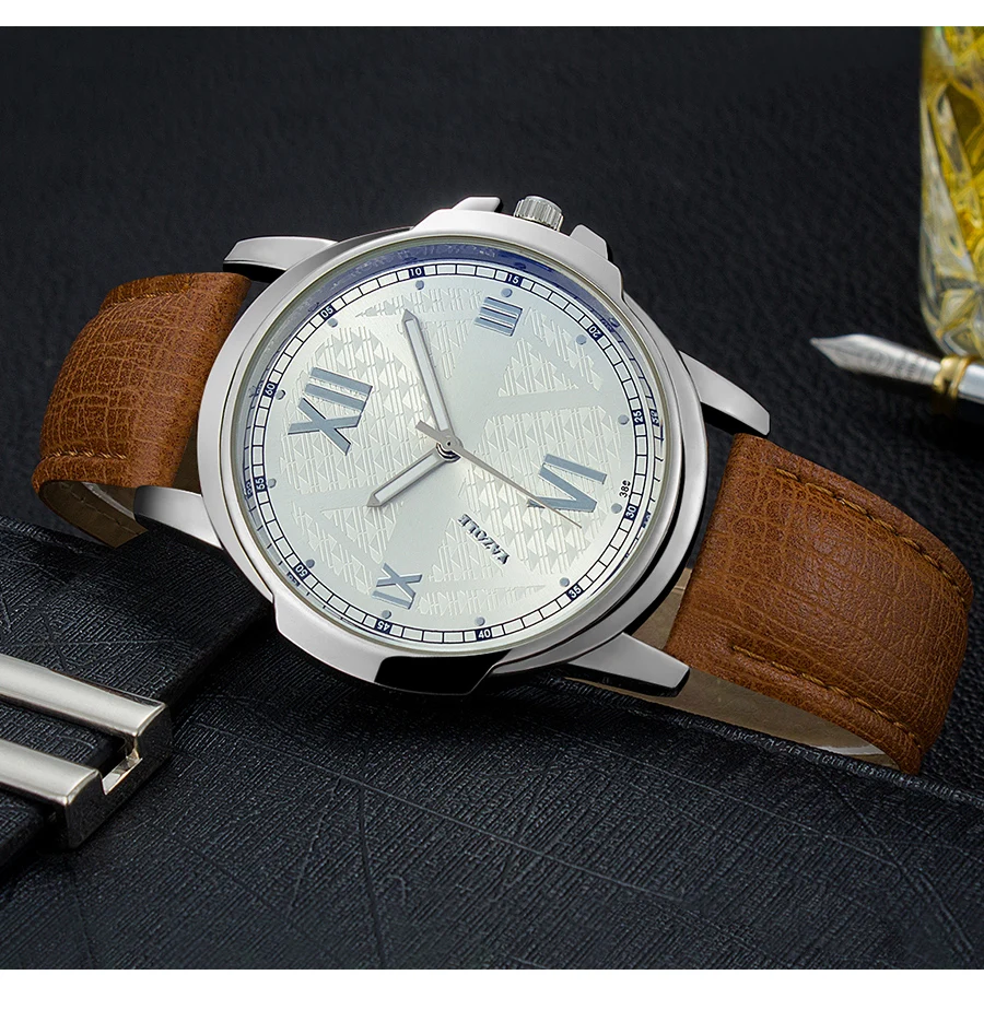 Часы YAZOLE мужские водонепроницаемые брендовые модные светящиеся наручные с синим