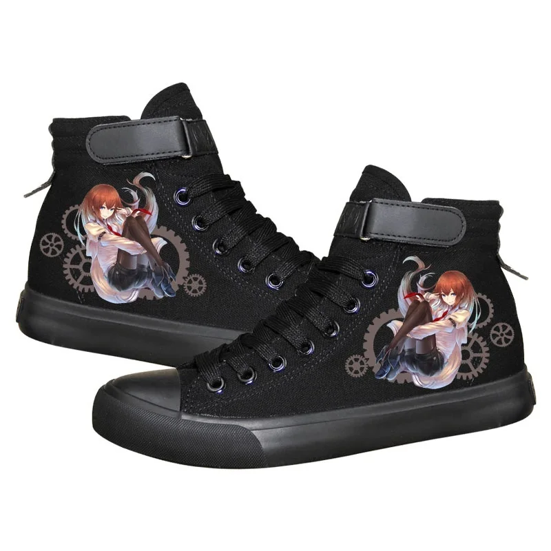 

Anime Cos Steins Gate Okabe Rintarou Makise Kurisu plimsolls canvas shoes rope soled shoes