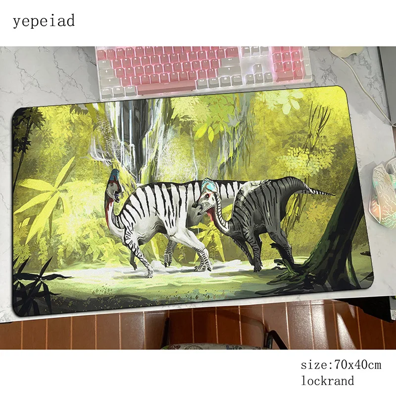 

Dinosaur mousepad wrist rest gaming mouse pad 700x400mm pc computer gamer accessories large mat cute laptop desk protector pads