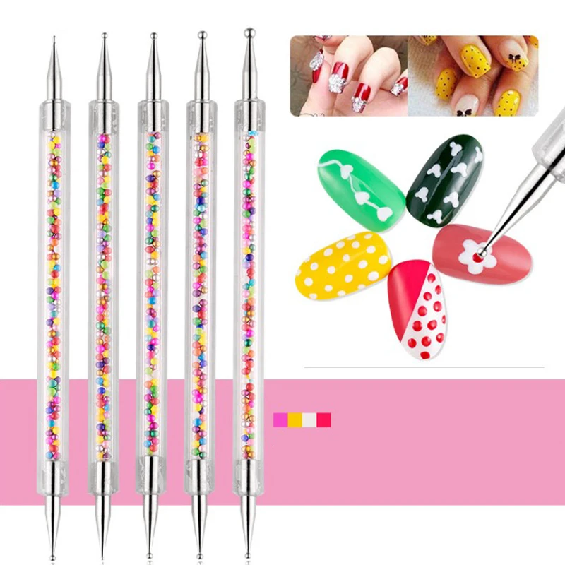 5 шт. точечная ручка для дизайна ногтей акриловая Икра 2-сторонний набор