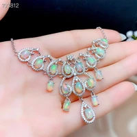 kjjeaxcmy fine jewelry 925 sterling silver natural opal womens luxury necklace supports re examination