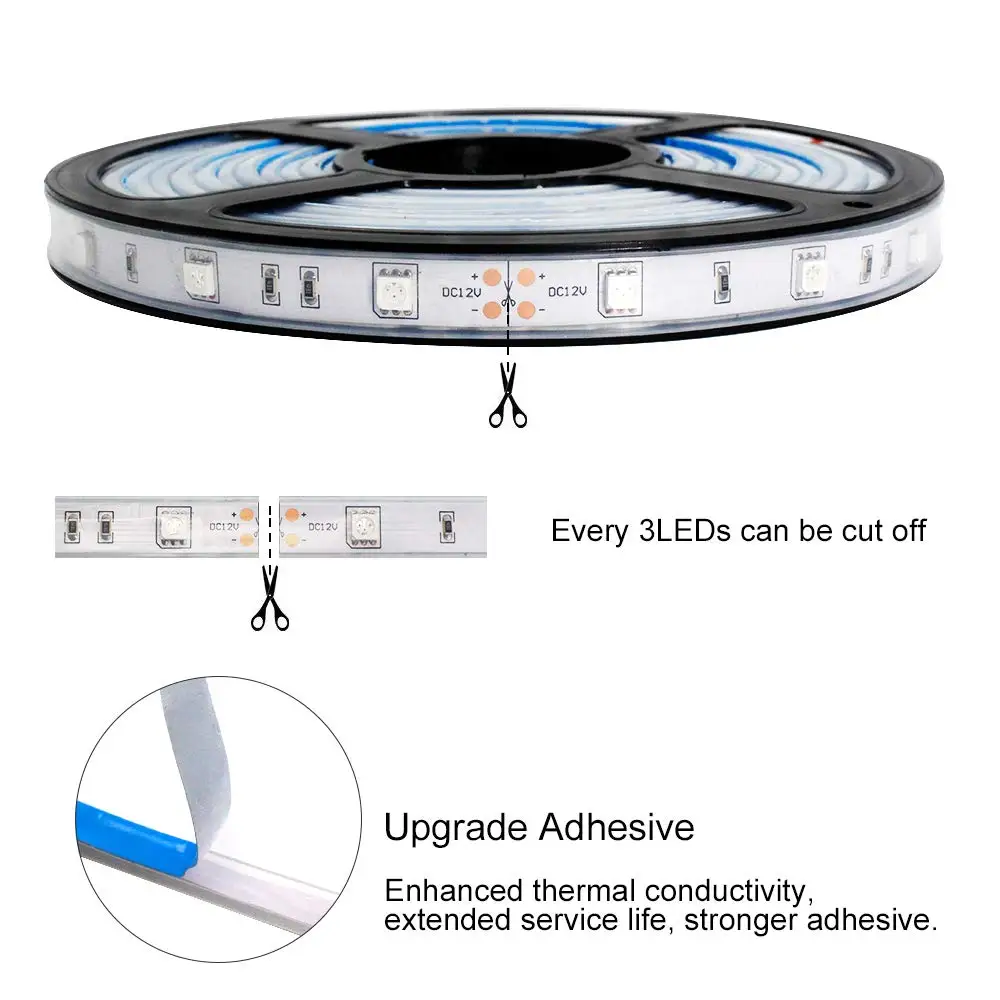 SMD5050-150 светодиодный s 16.4FT (5 м) ИК 850nm 940nm гибкий полоски DC12V 36W для функцией Ночной