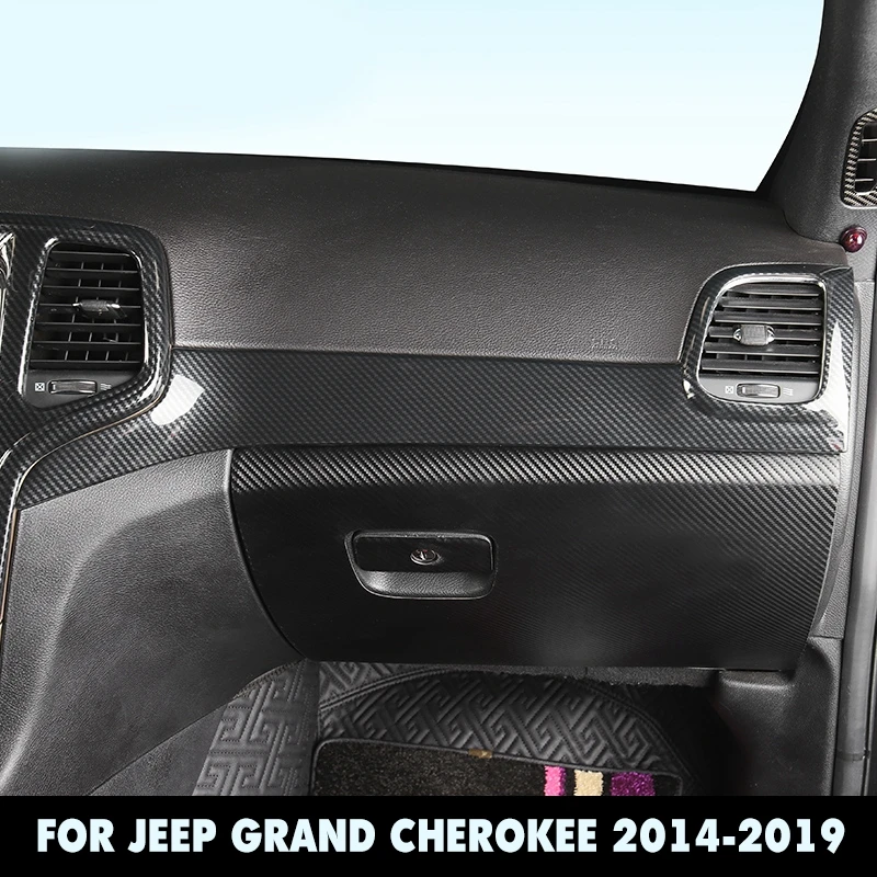 Pcmos ABS углеродное волокно центральная консоль Декор Рамка отделка для Jeep Grand Cherokee