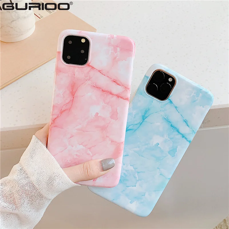 Роскошный Мраморный мраморный чехол для iPhone X XR XS Max 7 8 Plus тонкий мягкий