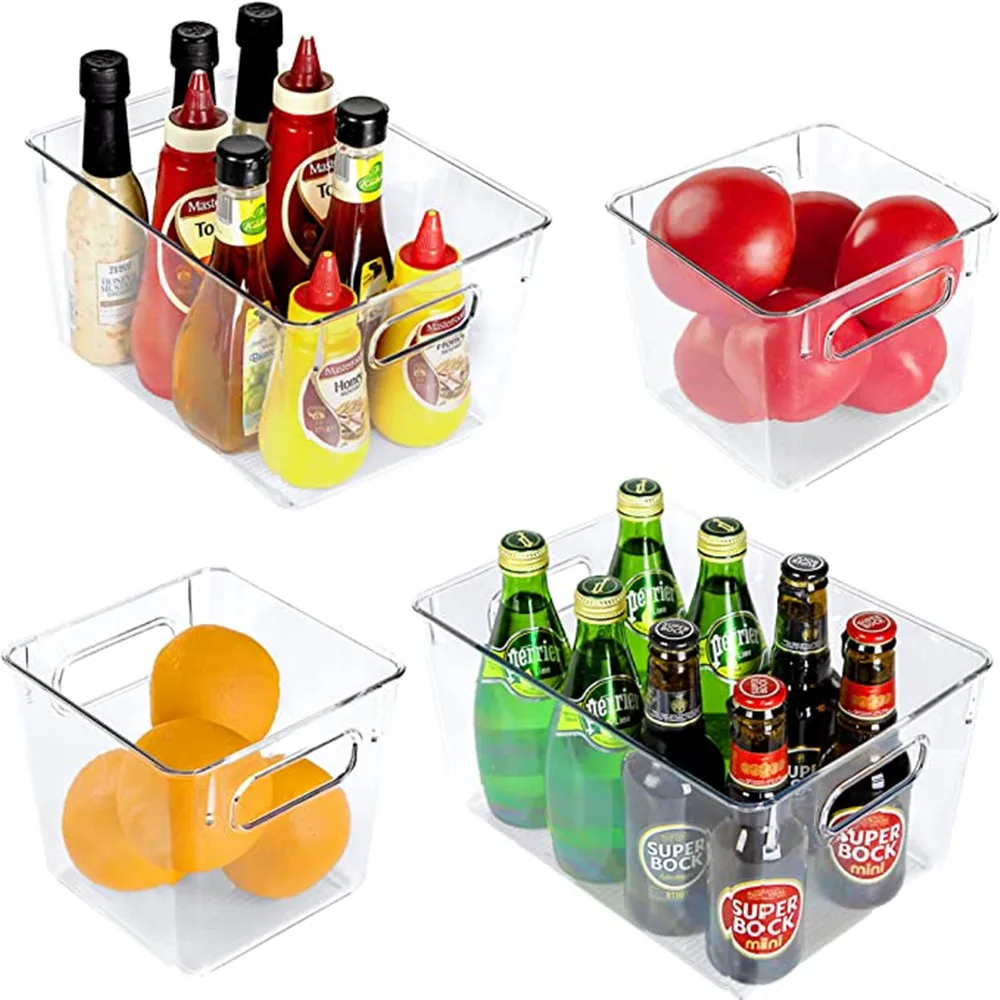 

Clear Refrigerator Storage Box Kitchen Drawer Type Fruit And Vegetable Organizer Bin Dumplings And Egg Fresh-keeping Storage Box
