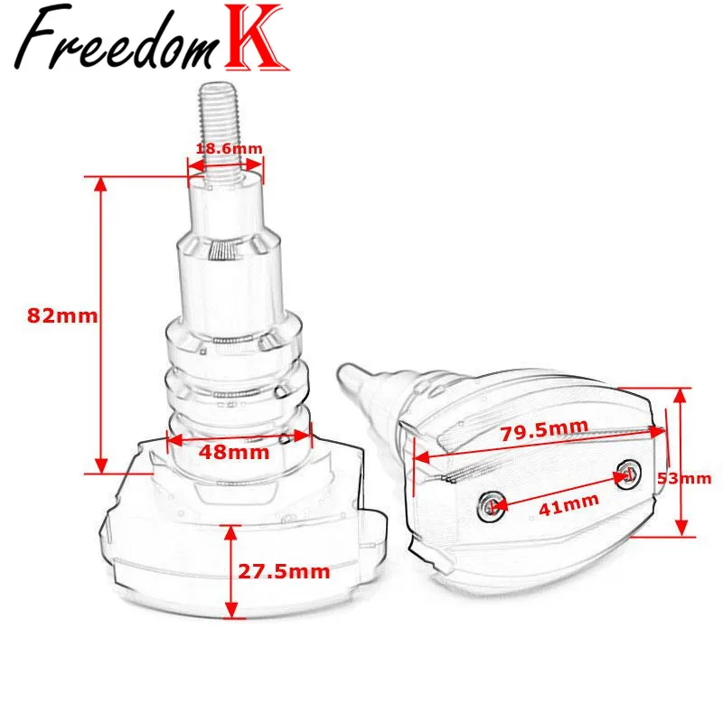 

For YAMAHA MT-09 MT09 MT 09 FZ-09 2014-2019 Motorcycle Falling Protection Frame Slider Fairing Guard Anti Crash Pad Protector