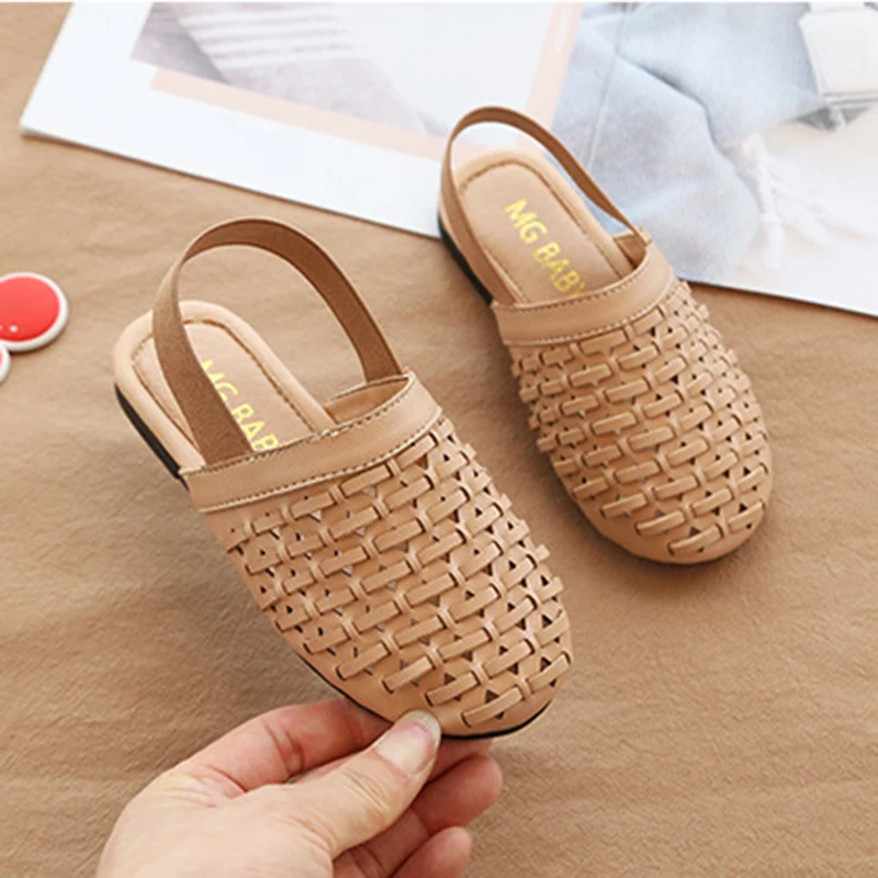 Летние сандалии для девочек С петлей на пятке Детская одежда платье принцессы в