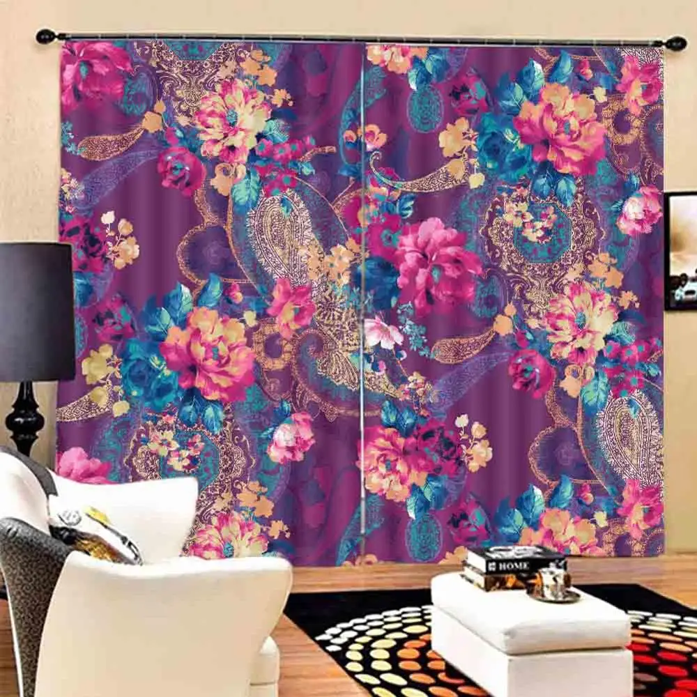 Занавески 3D занавески европейские для окон гостиной спальни скандинавского