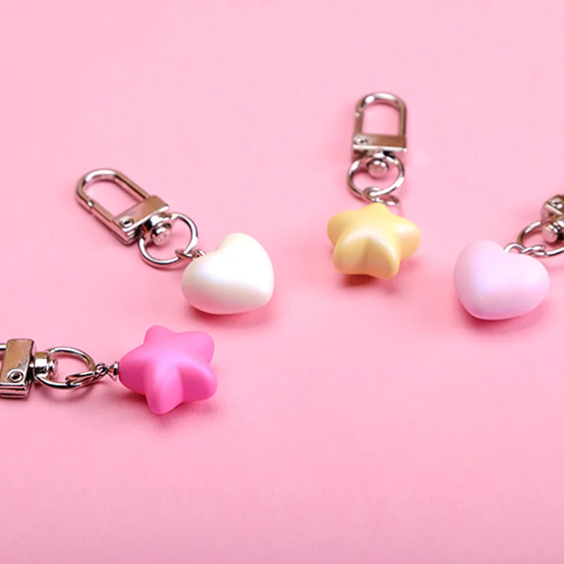 2019 милый смоляный сердце Звездный брелок сумка Шарм женский для ключей