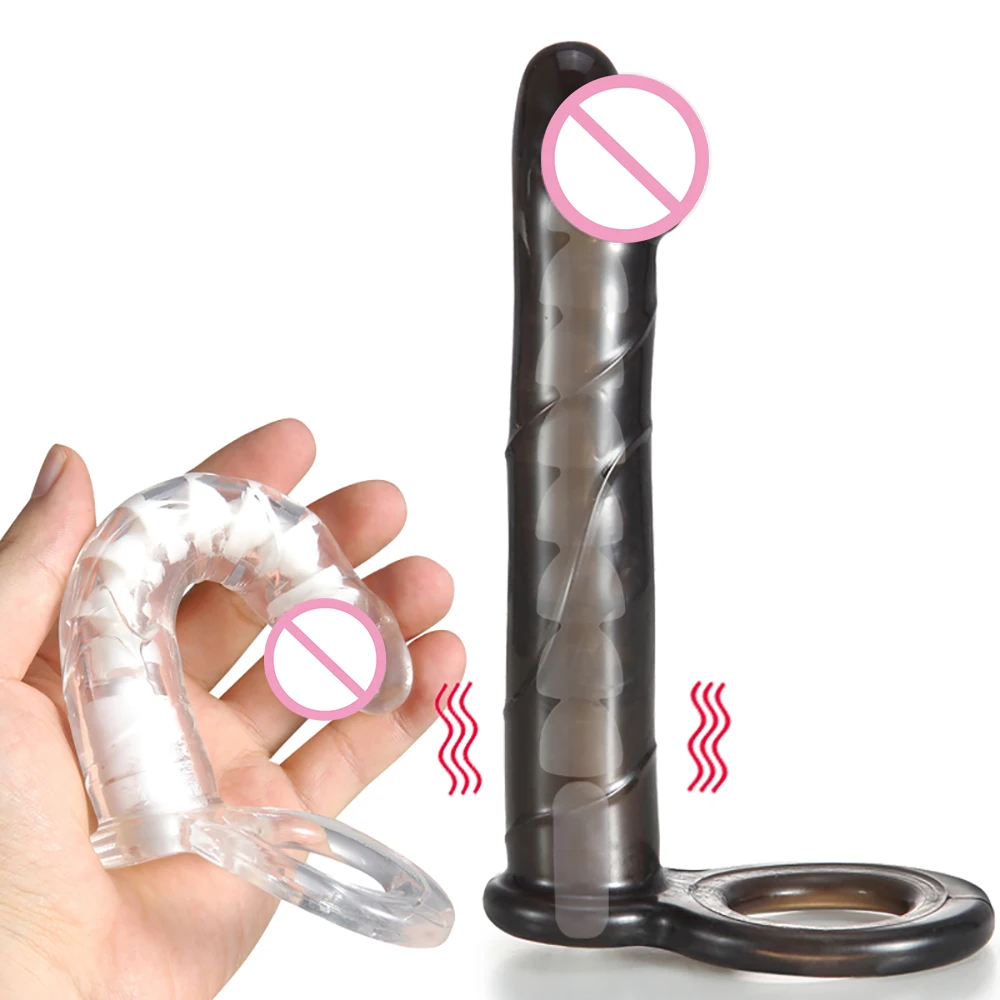 G Spot петух кольцо ремешок на фаллоимитатор Двойное проникновение Анальная пробка