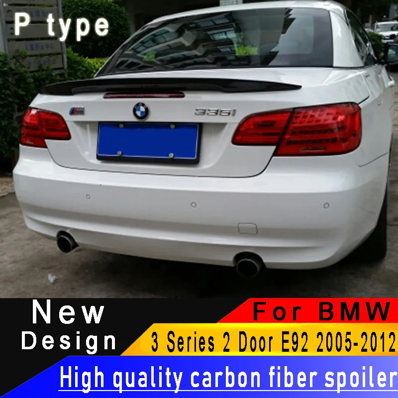 Для BMW 3 серии двухдверный стол тумба с M3 E92 2005 2012 углеродного волокна заднее крыло
