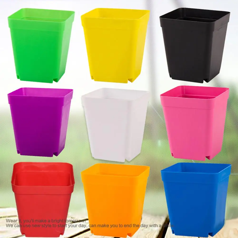 Стильные однотонные горшки для растений настольный горшок на балконе украшение