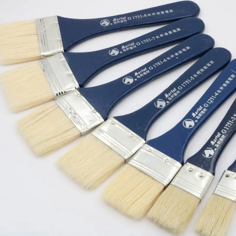 7 шт. набор художественных кистей для масла прочная и щетка с жесткой щетиной |