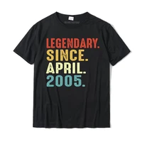 legendary since april 2005 retro 16 years old 16th birthday t shirt rife mens tops shirt custom top t shirts cotton unique