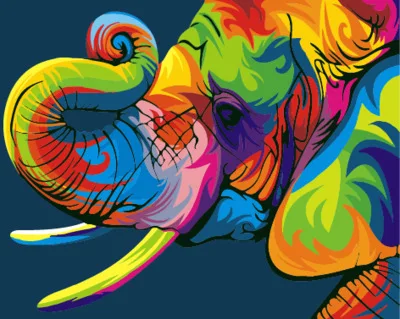05 elephant YH005 DIY Ручная Краска ed Масляная Живопись Животные картины цифровая краска ing по номерам Масляные картины китайская прокрутка краска - Цвет: 05 elephant