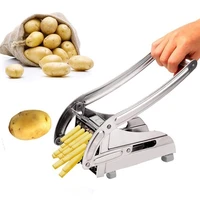 potato slicer cutter french fry cutter stainless steel chopper potato chipper kitchen gadgets for cucumber carrot