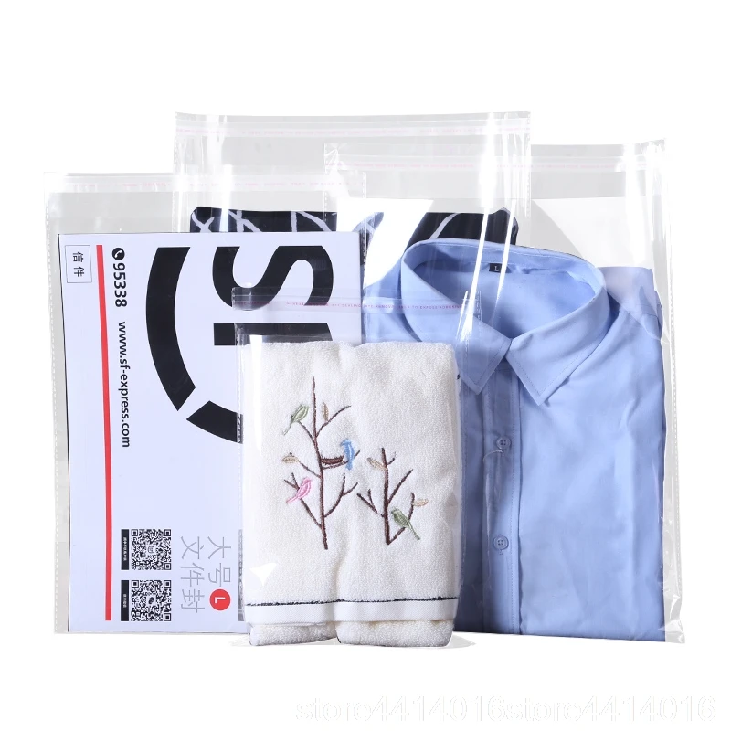 Многоразмерный прозрачный самоклеящийся герметичный пластиковый упаковочный