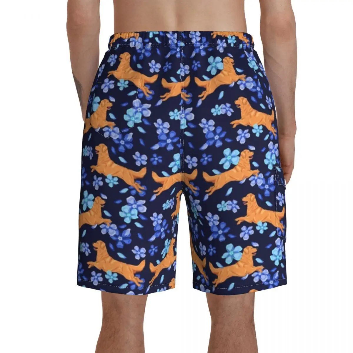 

Flowers Board Shorts Bathing Swimming Trunks Polyester Funny Men Swim Trunks