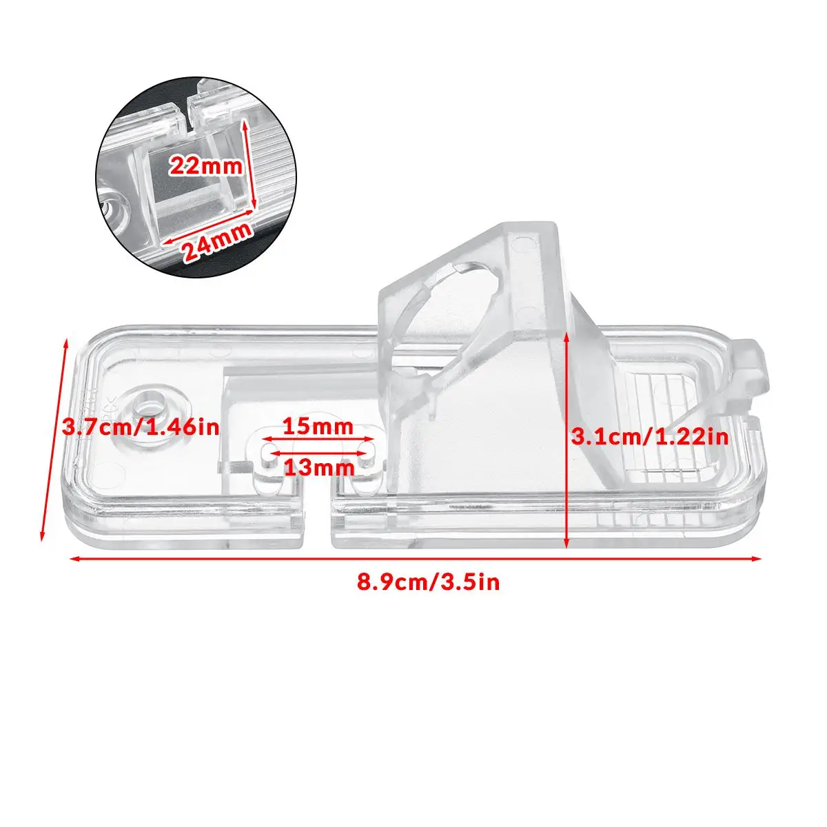 Car Parking Rear View Camera Bracket License Plate Cover Case Housing Mount For Hyundai Azera Creta ix25 Grand SantaFe Grandeur