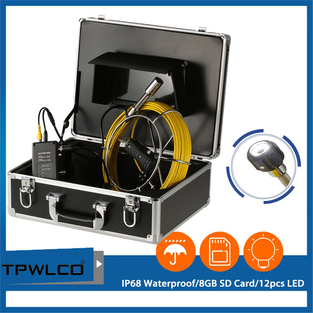 SD-карта 8 ГБ с видеорегистратором канализационный эндоскоп система проверки Vdieo