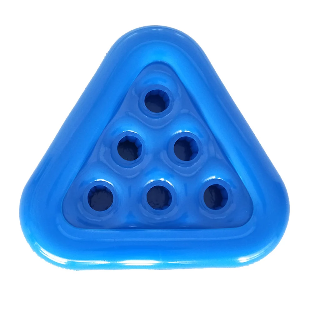 

Inflatable Cup Holder Triangle Drink Stand Holder Swimming Pool Float Bathing Toy Party Decoration Beverage Bar Water Coasters