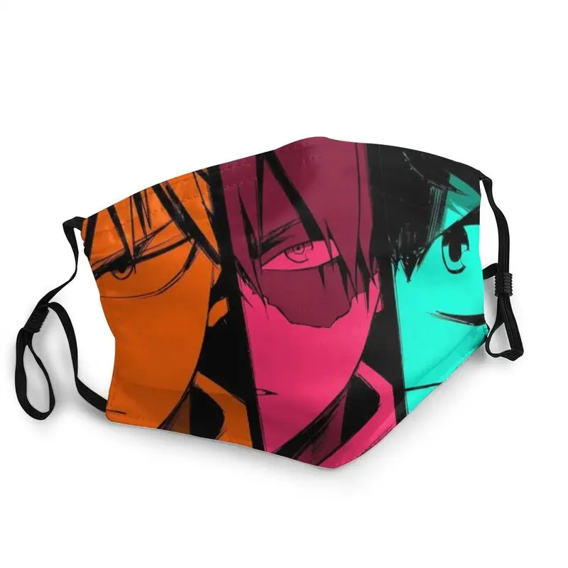

Классическая аниме «Моя геройская Академия», унисекс маска для лица Bakugo Izuku Todoroki, пылезащитный чехол, респиратор, маска для рта