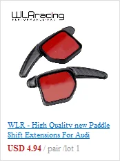 WLR гоночный-углеродное волокно рулевое колесо сдвиг весло для VW Golf 7 рулевое колесо весло расширение рычаги наклейка WLR-PSD05