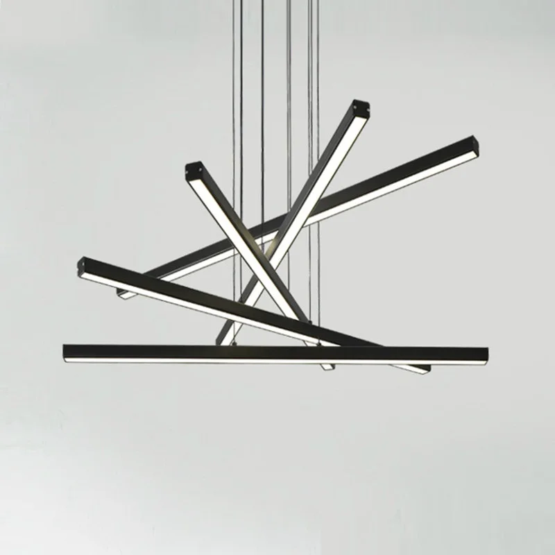 Современный светодиодный алюминиевый подвесной светильник для гостиной