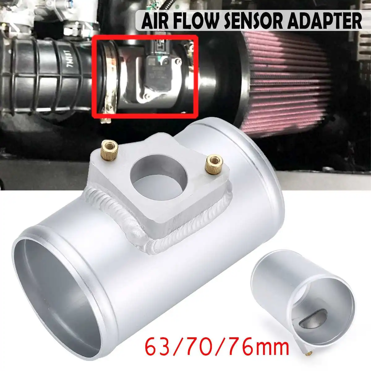 Адаптер датчика потока воздуха для TOYOTA MAZDA 3 6 SUBARU SUZUKI SWIFT JIMNY MAF 63 70 76 мм