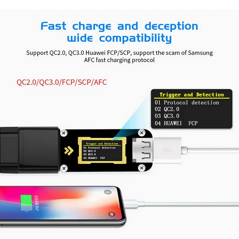 Измеритель тока и напряжения USB тестер цифровой измеритель мощности блок питания