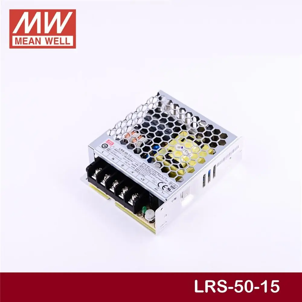 

friendly MEAN WELL 12Pack LRS-50-15 15V 3.4A meanwell LRS-50 51W Single Output Switching Power Supply