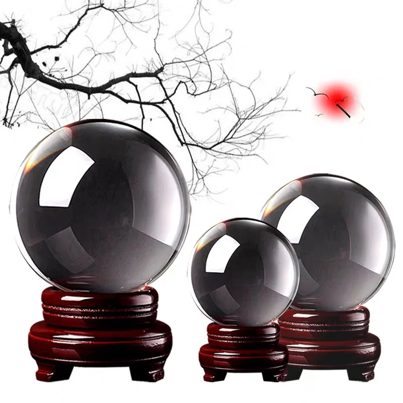 9 см прозрачный цирсталь Lensball фотография украшение акробатика креативный