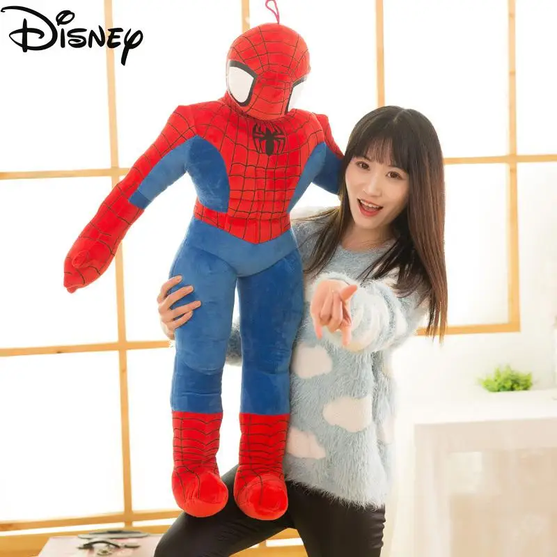 Marvel The Avengers Spiderman Cartoon Stuffed Doll Ottoman Plush Toy Child Boy Cloth Doll Pillow Girl Kid Gift Decoration