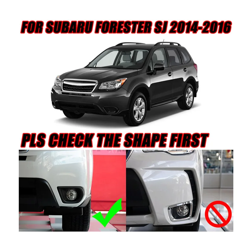 Для Subaru forester SJ 2014 2015 2016 хромированный передний противотуманный светильник лампа
