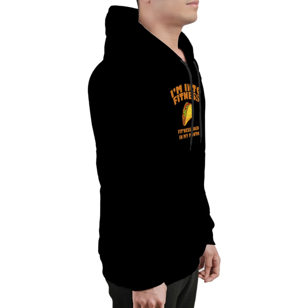 

Men's Hoodie im into fitness taco in my mouth (6)Black Couple Kawaii Drawstring Tops Men Clothing 36984