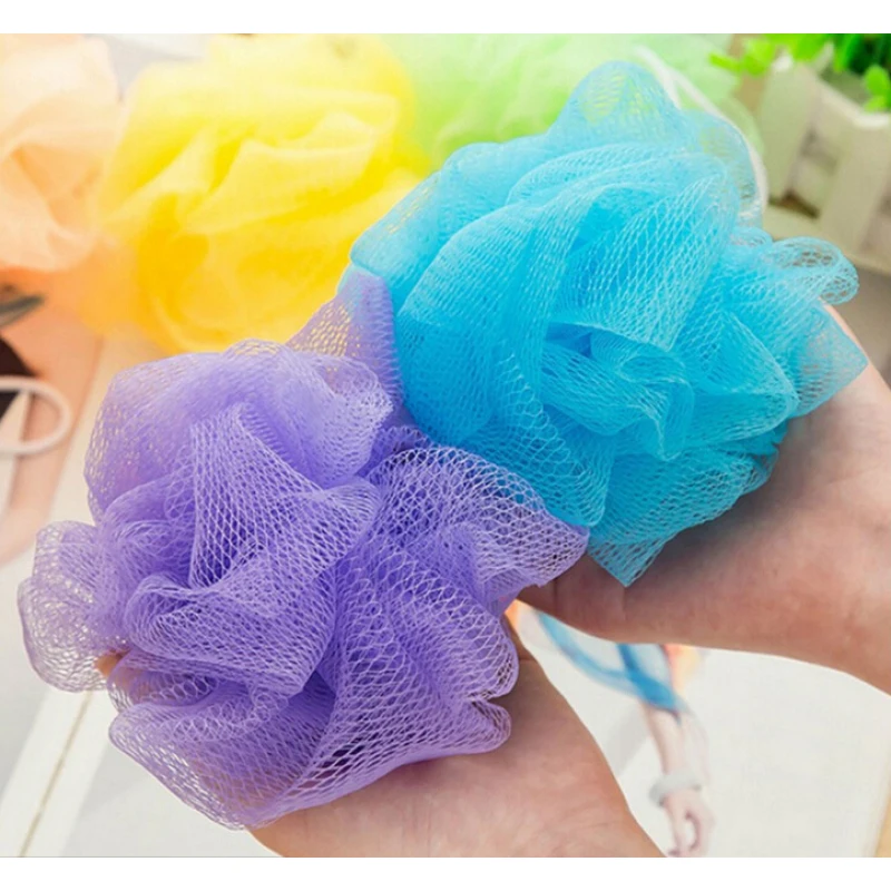 1 шт мини шарик для ванной с цветочным рисунком из сетчатой ткани щетки губки