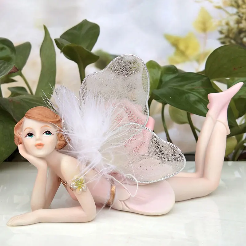 Красивая сказка со встроенным розовым ангелом кукла украшение для дома