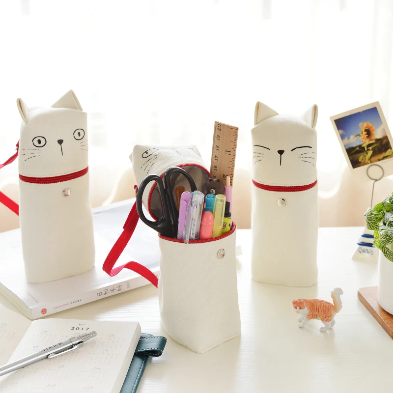 4 шт./партия hello cat ручка и сумка карандаш большая для хранения с мультяшными