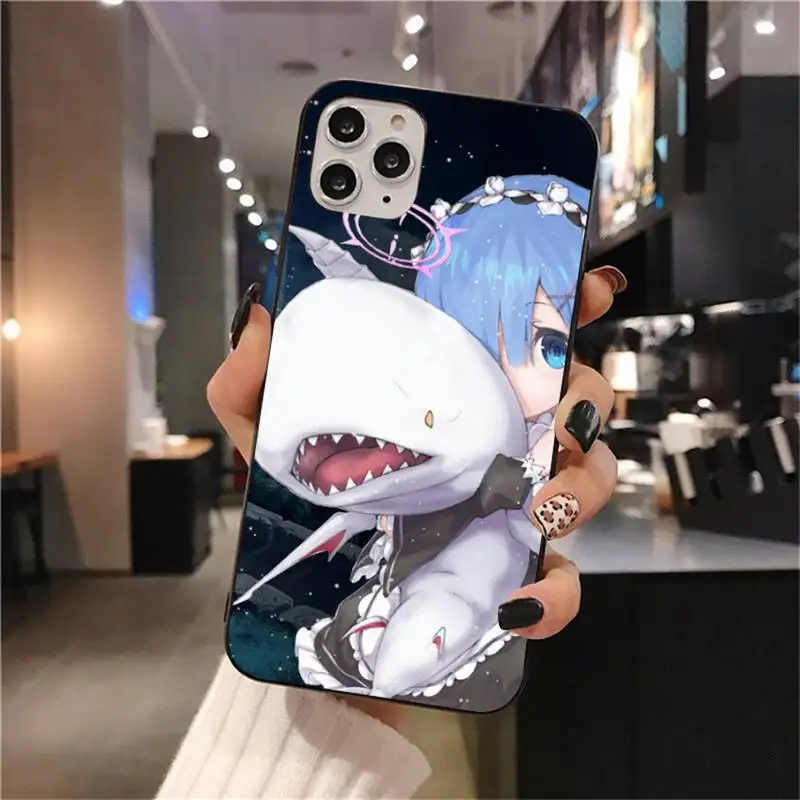 Чехол для телефона HUAGETOP Rem и Ram Re Zero iphone 12 pro max 11 XS MAX 8 7 6 6S Plus X 5S SE 2020 XR | Мобильные