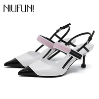 niufuni mixed colors pointed fashion stiletto high heels summer womens sandals 2021 buckle hollow size 34 40 sexy dress shoes