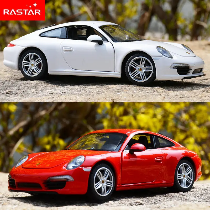 Модель автомобиля RASTAR 1:24 Porsche 911 из сплава литой и игрушечный автомобиль