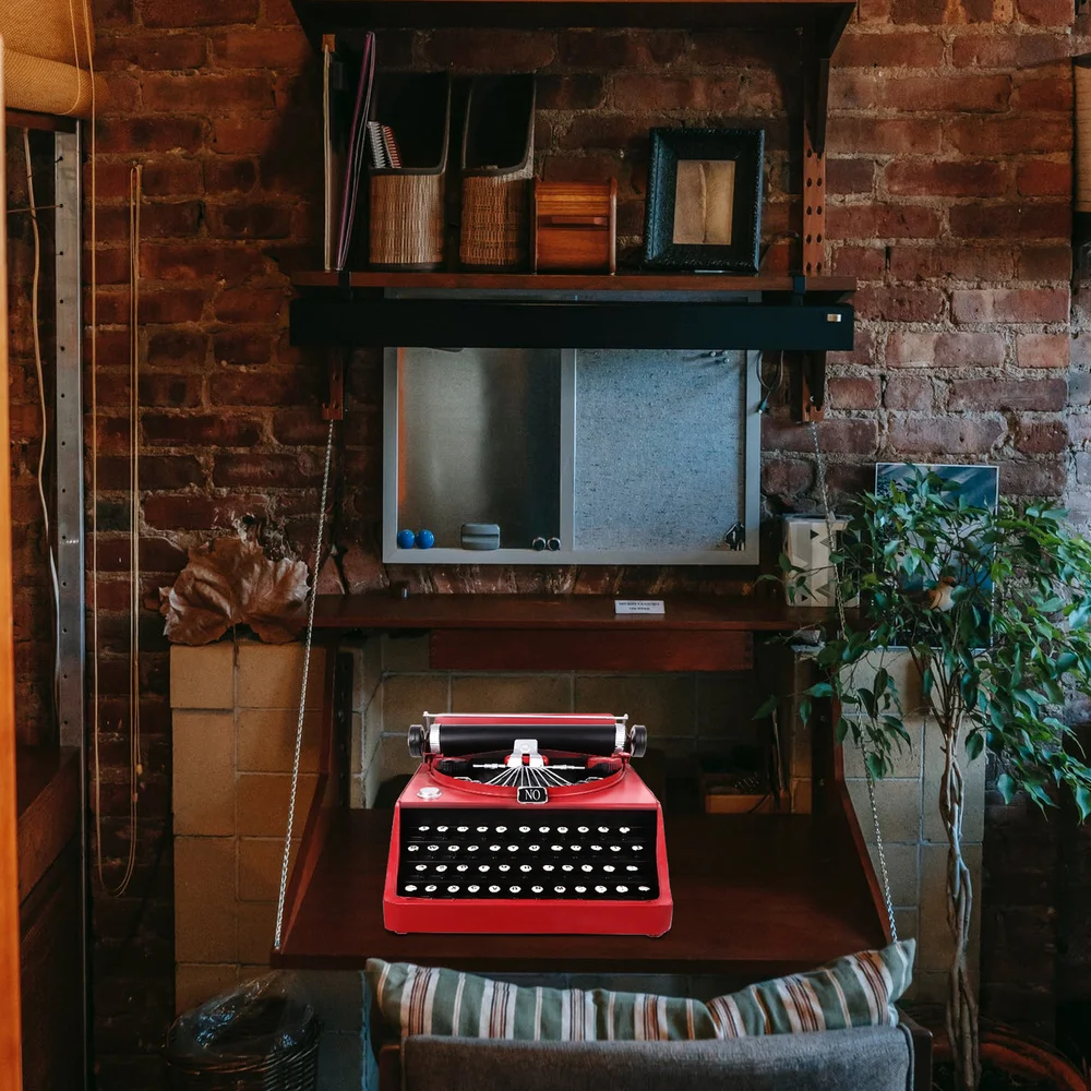 

1Pc Vintage Typewriter Cabinet Adornment Desktop Decoration Bar Prop